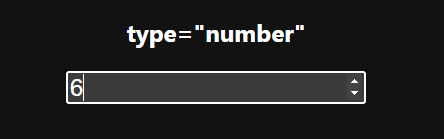 a number input on desktop, with up and down arrows on the right side